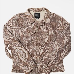 83. BDG Brown Patterned Jacket